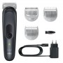Braun | BG3350 | Body Groomer | Cordless and corded | Number of length steps | Number of shaver heads/blades | Black/Grey - 3